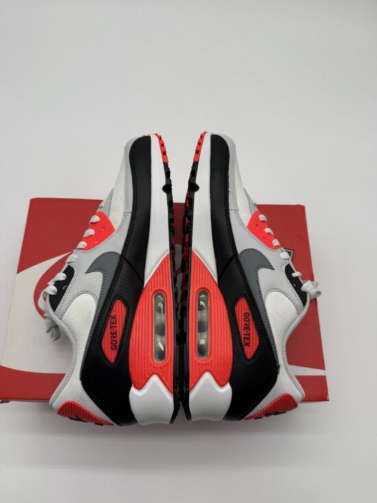 New Nike Air Max 90 GTX Shoes Men\'s Size 9.5 White Grey Gore-Tex FD5810 101 main image 11
